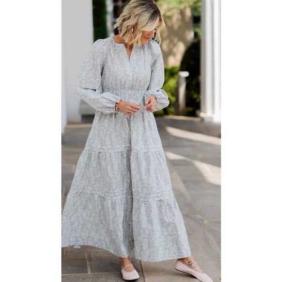 Anthropologie Dresses & Skirts - Anthropologie Loverly GreyThe Somerset Maxi Dress: Long-Sleeve Edition, NWT, M